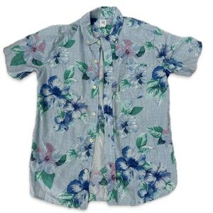 Gap Boys Button Down Floral Shirt